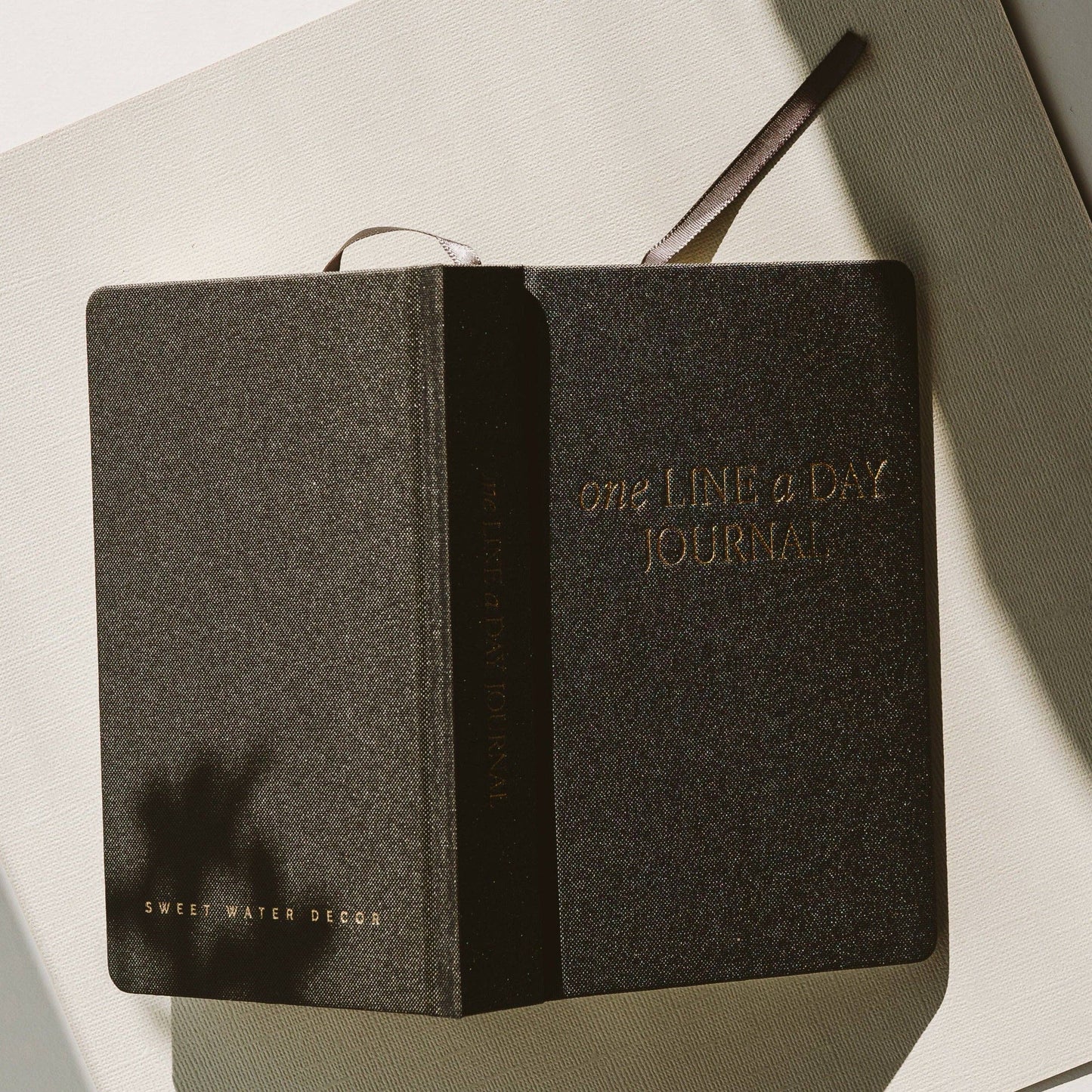 'One Line A Day' Fabric Journal (Black)