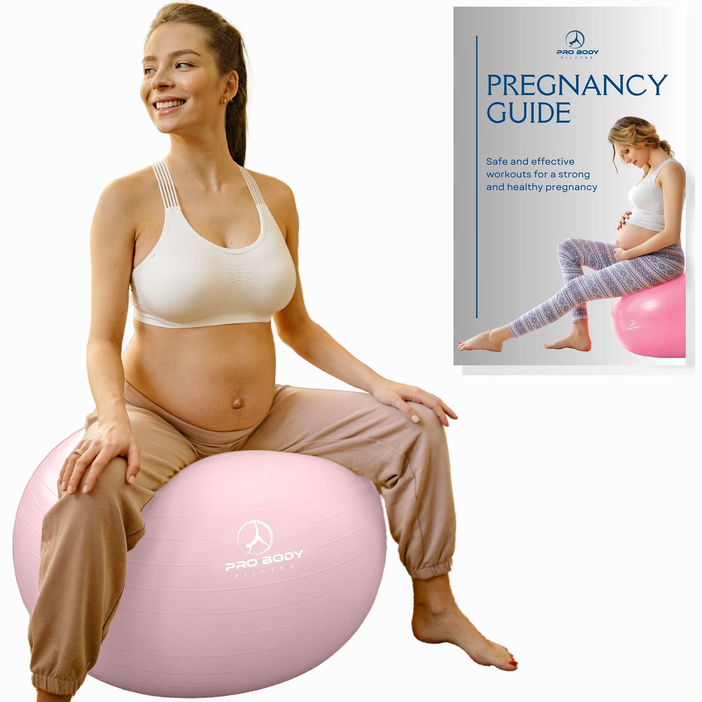 Pregnancy Ball for Maternity, Labor & Birth (Rose) - AmethystFox
