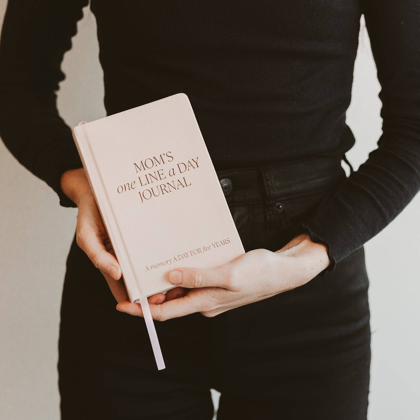 'Mom's One Line A Day' Leather Journal