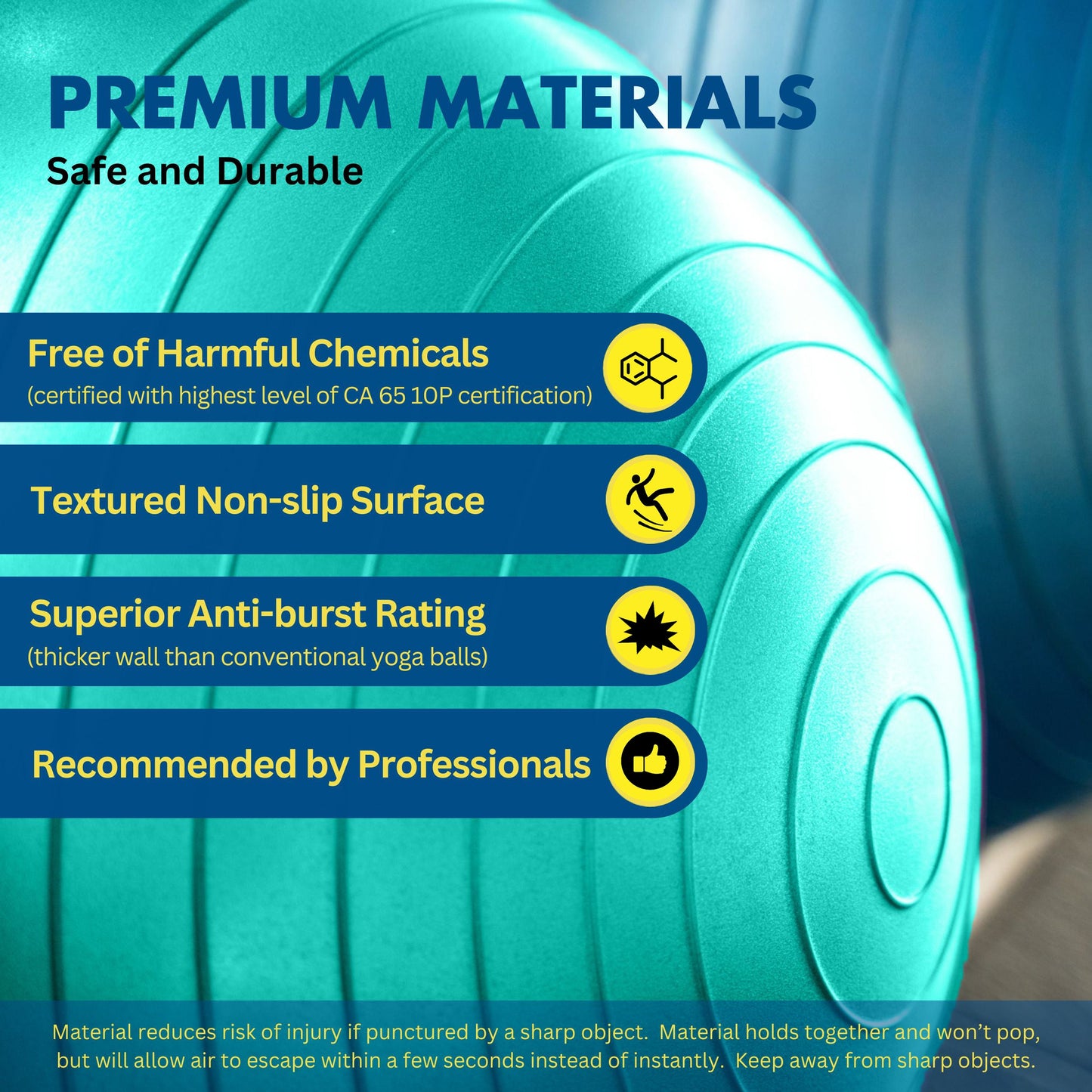 Pregnancy Ball for Maternity, Labor and Birth.  Includes Pregnancy Guide.  (Rose)