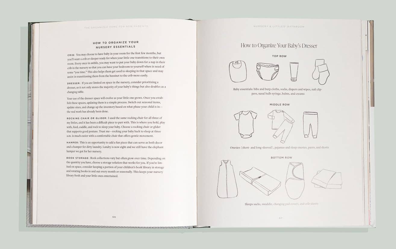 'The Organized Home for New Parents' Hardcover Book