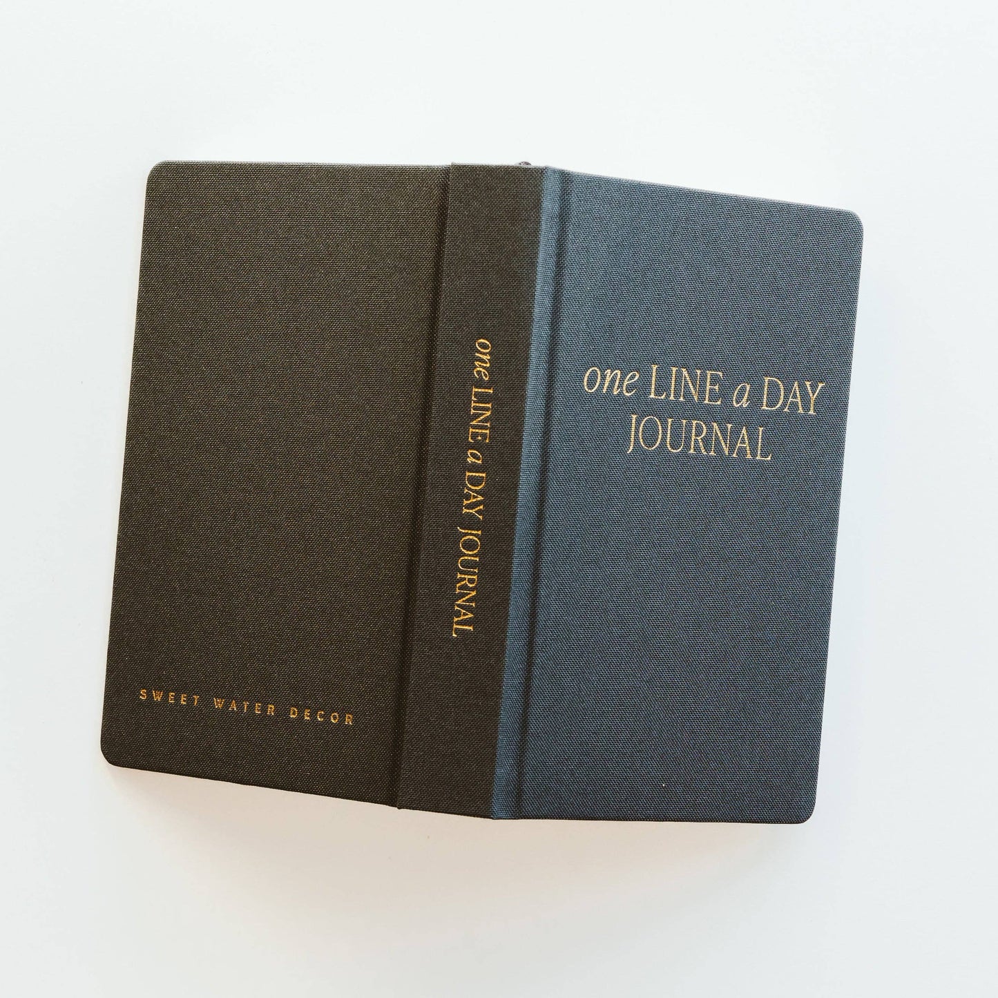 'One Line A Day' Fabric Journal (Black)