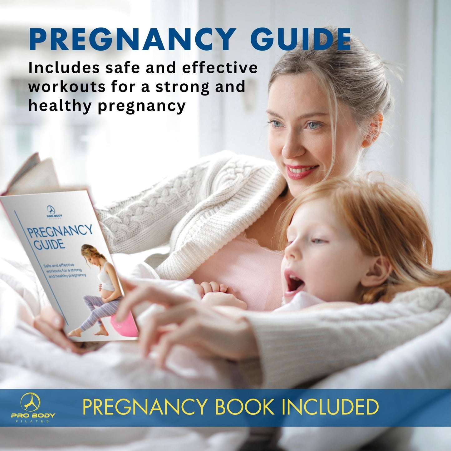 Pregnancy Ball for Maternity, Labor and Birth.  Includes Pregnancy Guide.  (Rose)