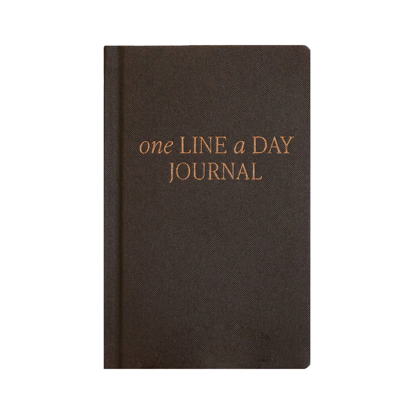'One Line A Day' Fabric Journal (Black)