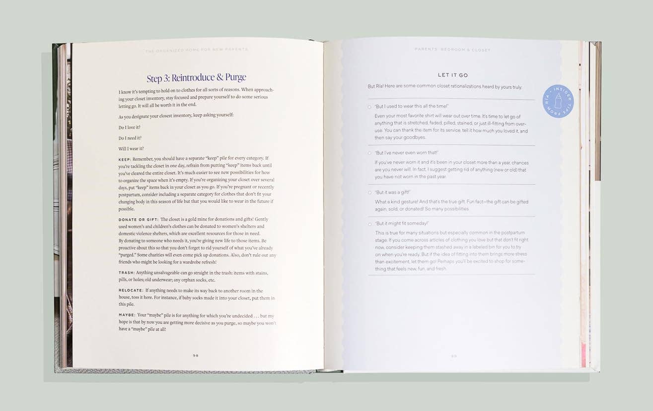 'The Organized Home for New Parents' Hardcover Book