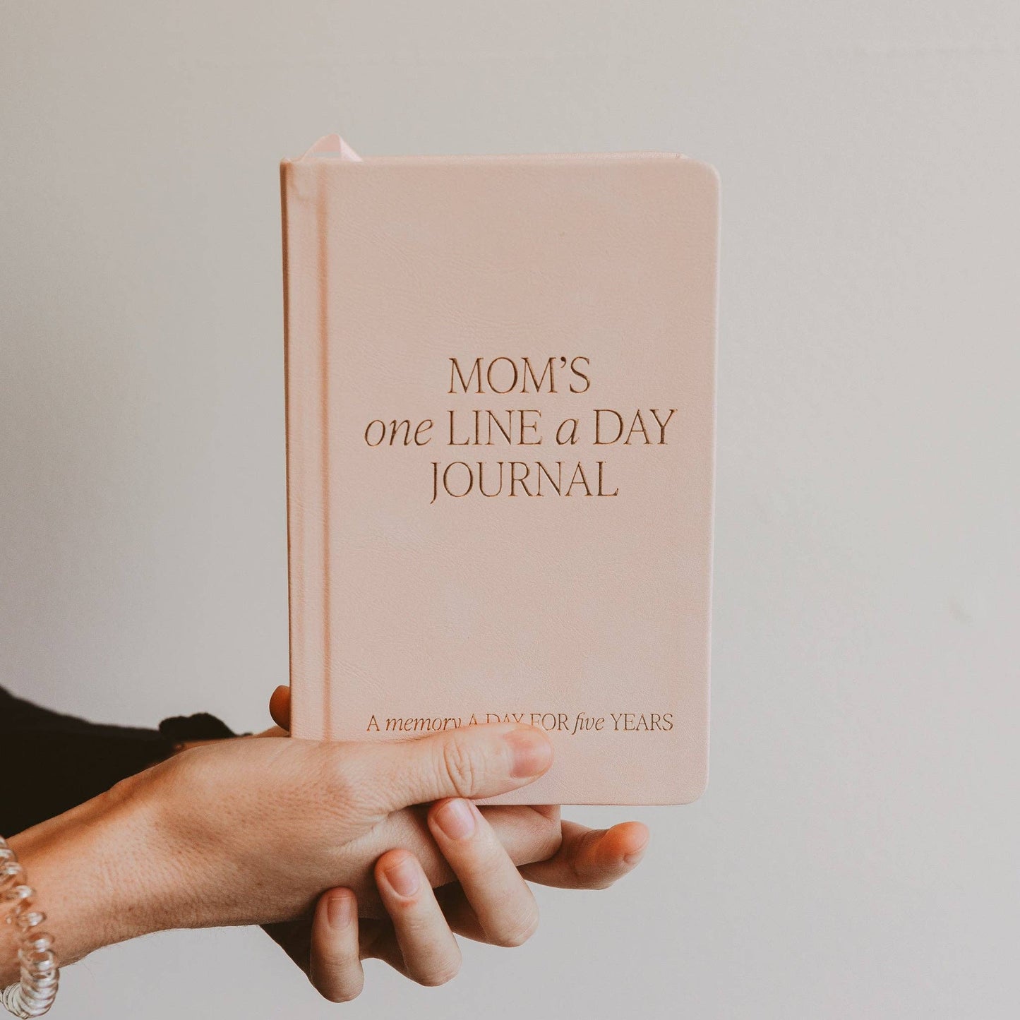'Mom's One Line A Day' Leather Journal