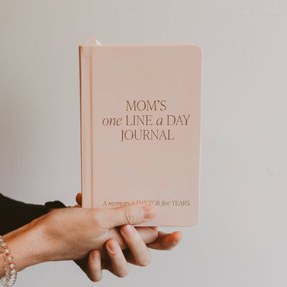 'Mom's One Line A Day' Leather Journal