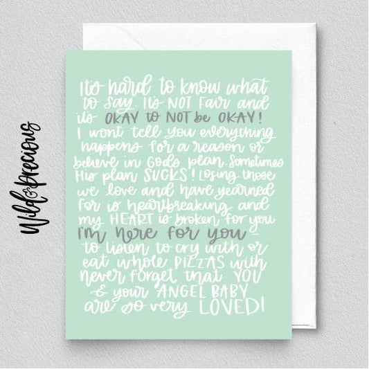 'It's Okay to Not Be Okay' Miscarriage Card