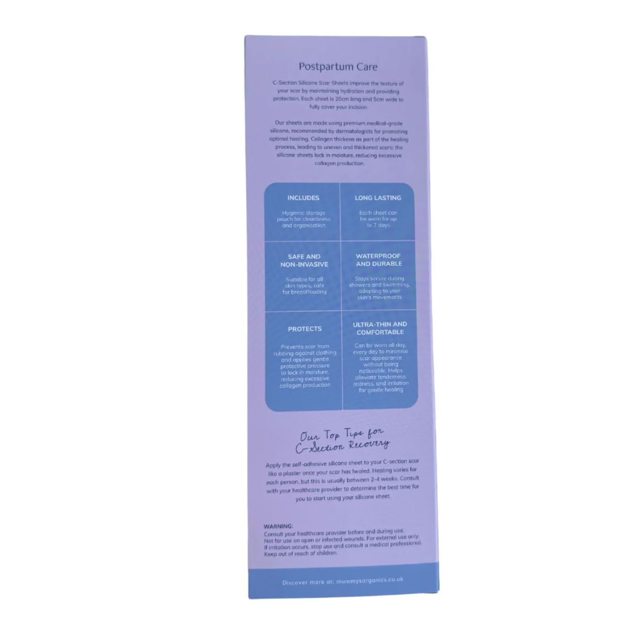 Reusable C-Section Silicone Scar Patches