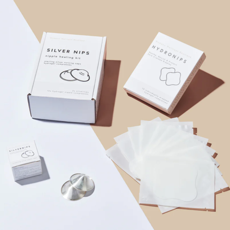 Nipple Care Kit with Silver Nursing Cups