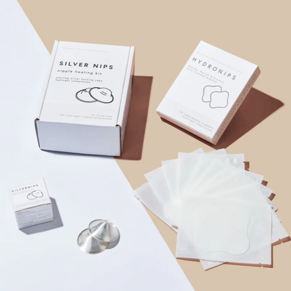 Nipple Care Kit with Silver Nursing Cups