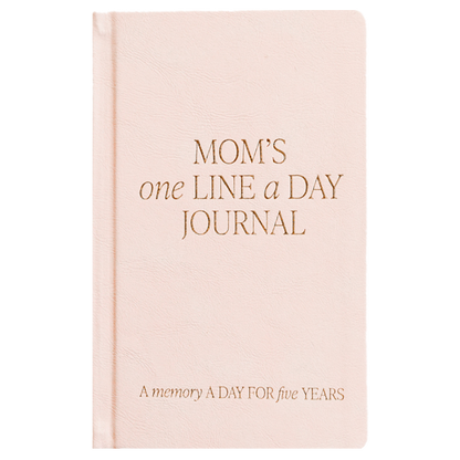 'Mom's One Line A Day' Leather Journal