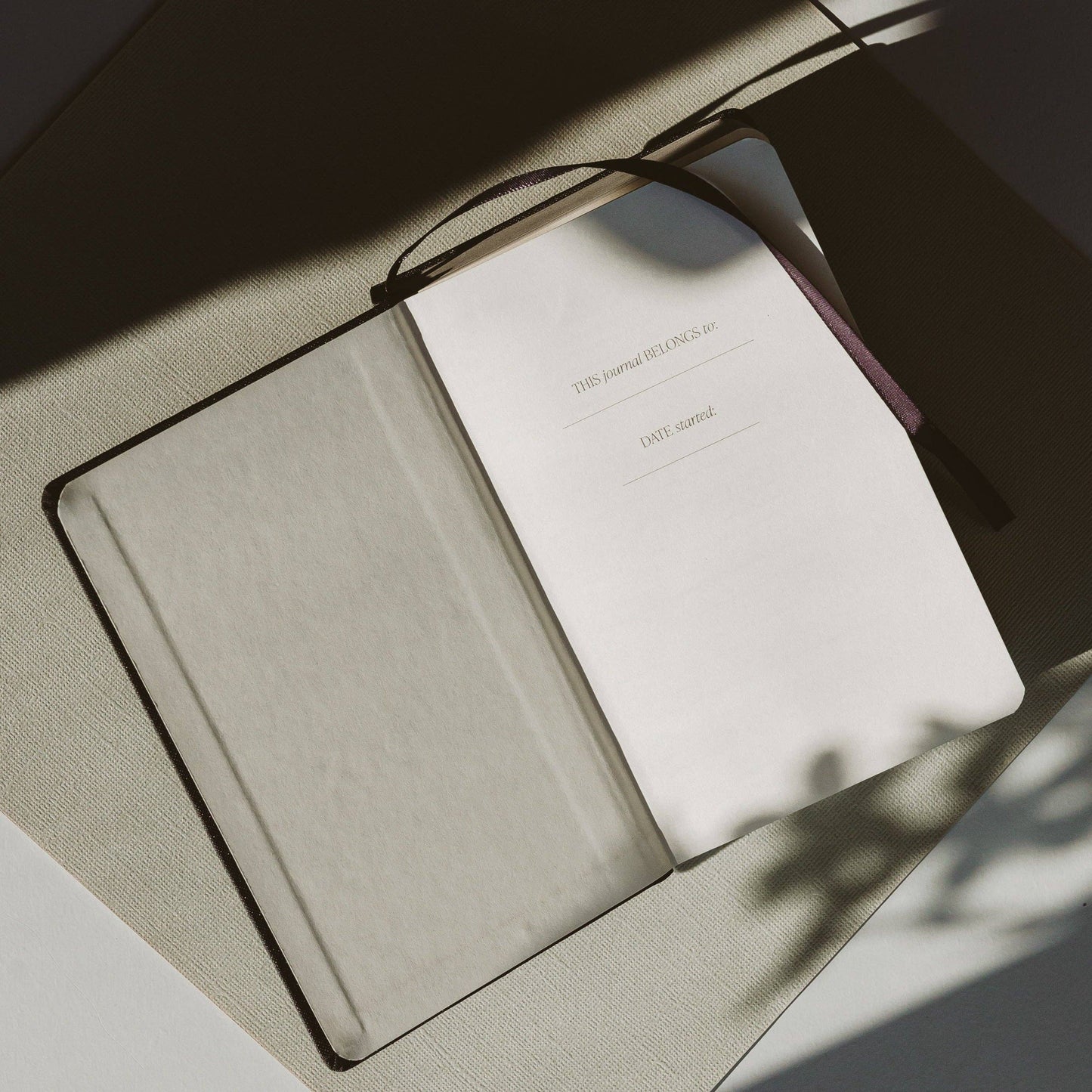 'One Line A Day' Fabric Journal (Black)