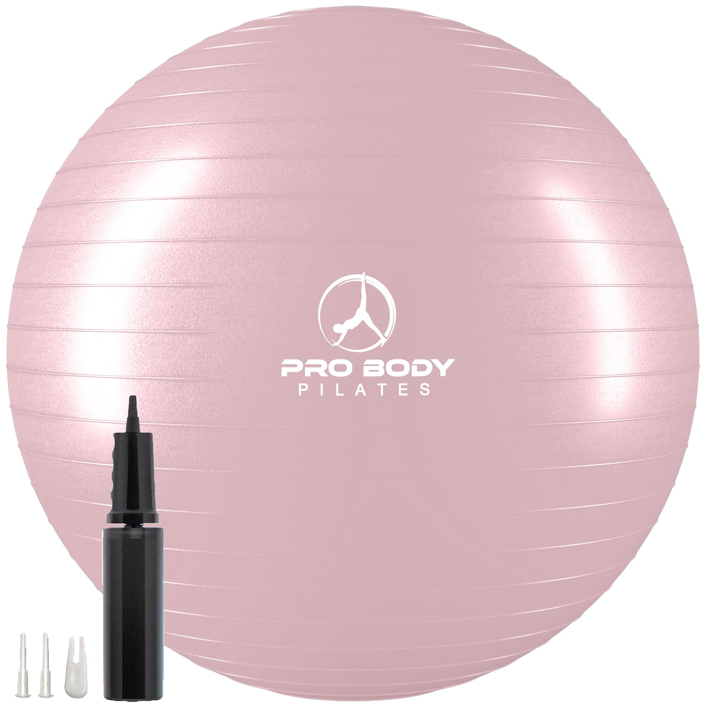 Pregnancy Ball for Maternity, Labor and Birth.  Includes Pregnancy Guide.  (Rose)