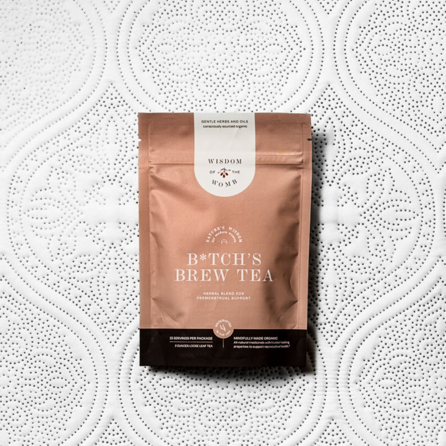 B*tch's Brew Tea 2 oz: Herbal Blend to Support Pain Free Periods  - Made with Organic and Wildcrafted Herbs (1800+ 5-Star Reviews)